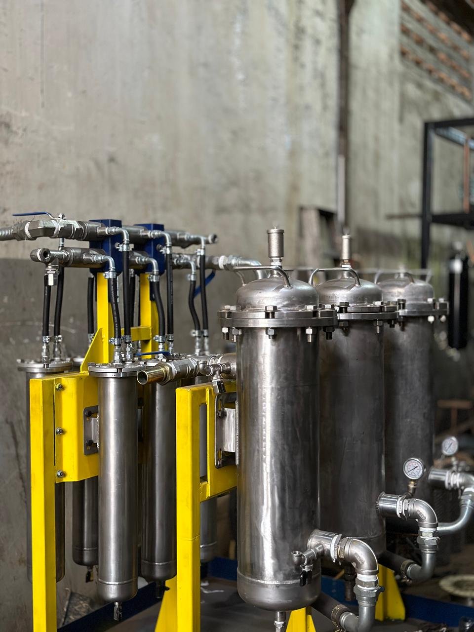Integrated industrial fuel filtration unit