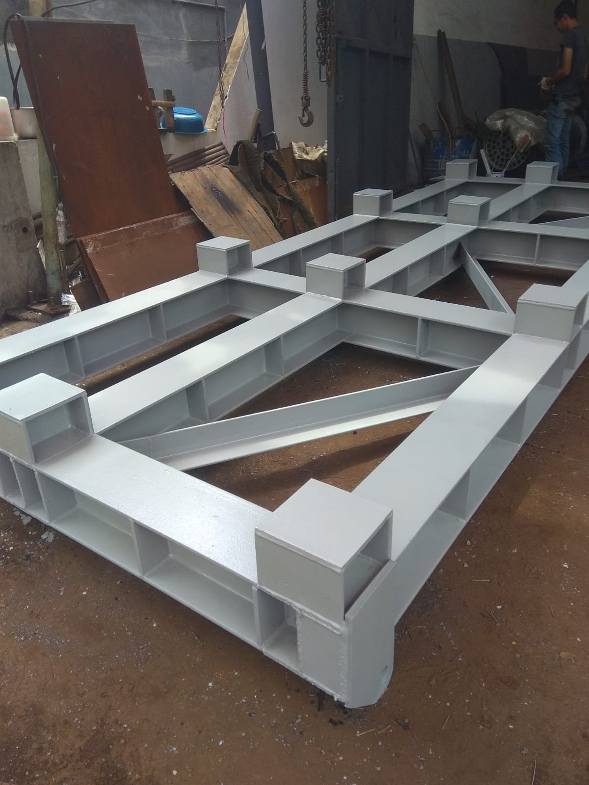 Custom-welded structural equipment frame